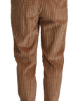 Dolce & Gabbana Elegant High-Waisted Tapered Corduroy Pants