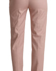 Dolce & Gabbana Elegant Pink Tapered Pants for Sophisticated Style
