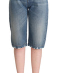 Dolce & Gabbana High-Waisted Italian Cropped Denim Jeans