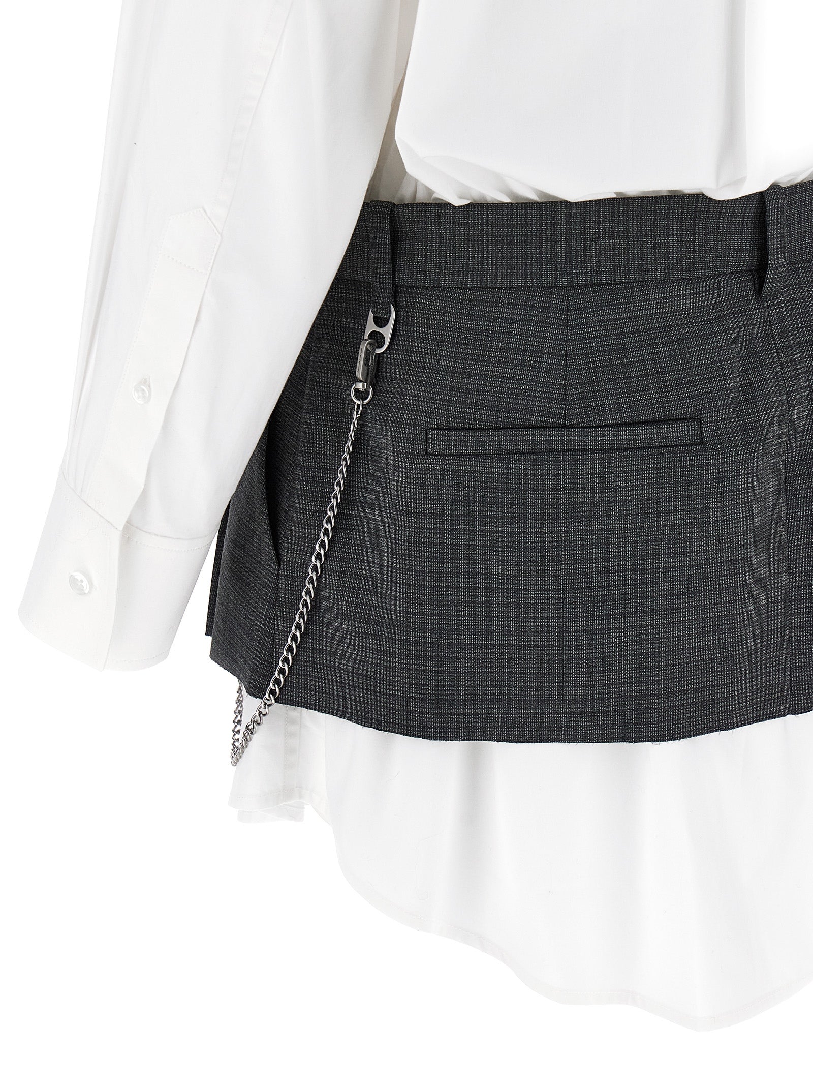 Alexander Wang Alexander Wang Pre-styled Shirt Dress W Chain Dress