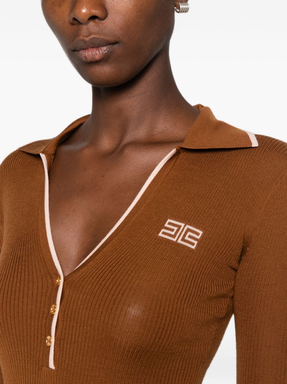 Elisabetta Franchi Elisabetta Franchi T-shirts and Polos BROWN