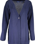 Gant Blue Wool Women Cardigan