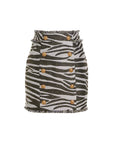 Balmain Balmain Lurex Zebra Skirt