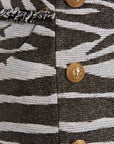 Balmain Balmain Lurex Zebra Skirt