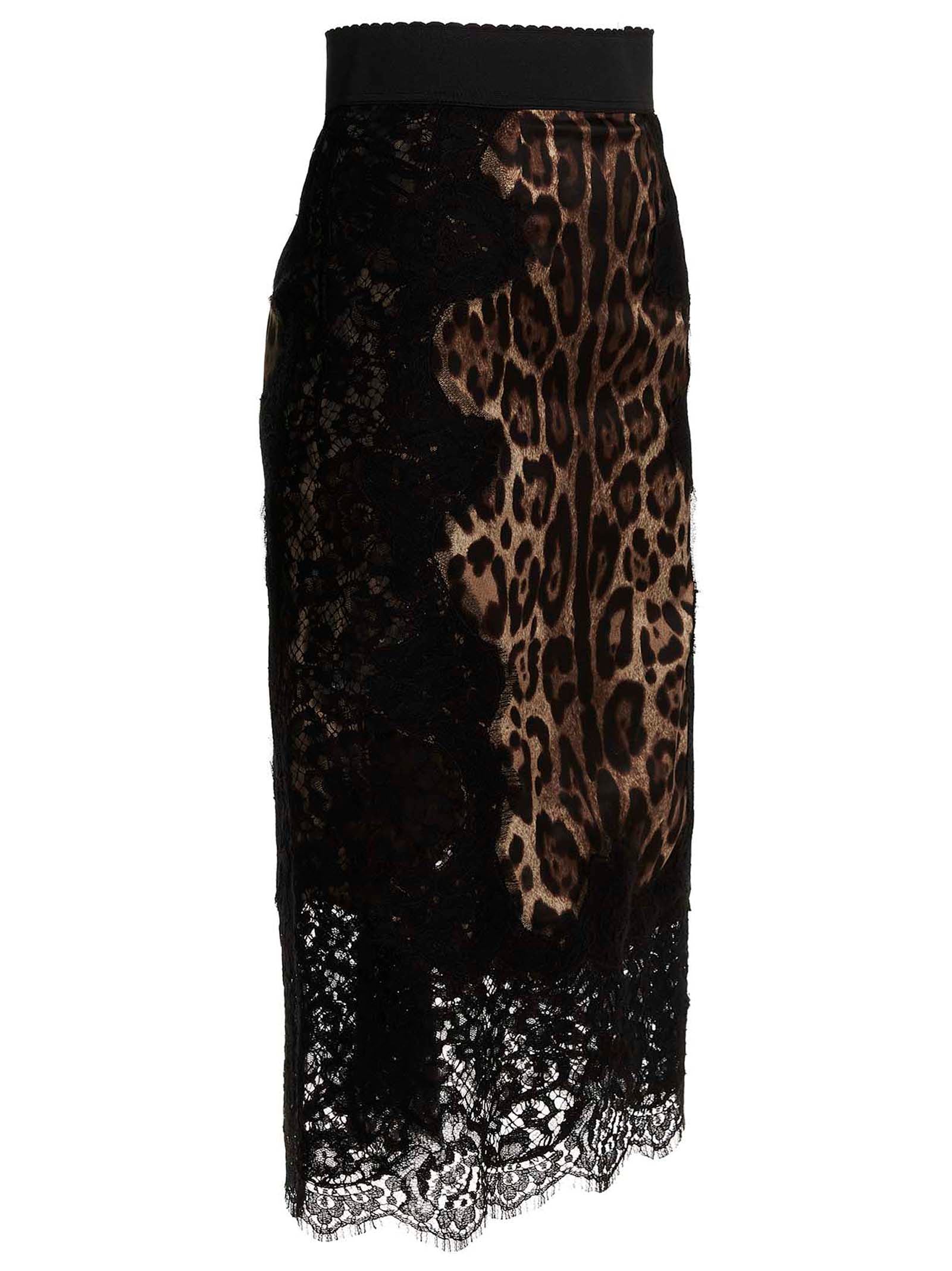 Dolce &amp; Gabbana Dolce &amp; Gabbana Animalier Skirt