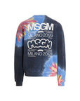 Msgm Msgm Logo Print Tie Dye Sweatshirt By Burro Studio