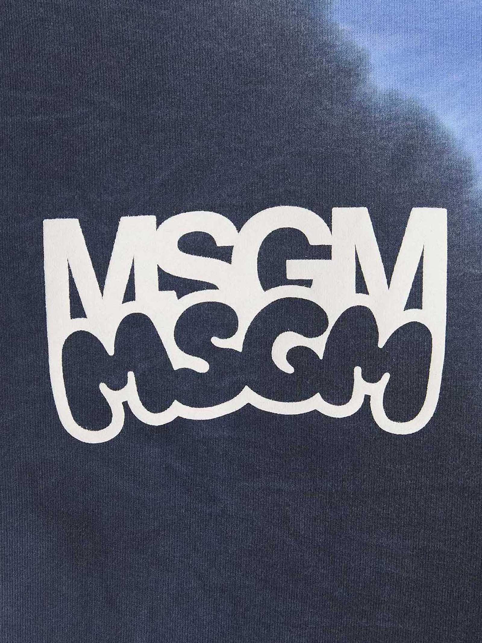 Msgm Msgm Logo Print Tie Dye Sweatshirt By Burro Studio