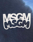 Msgm Msgm Logo Print Tie Dye Sweatshirt By Burro Studio
