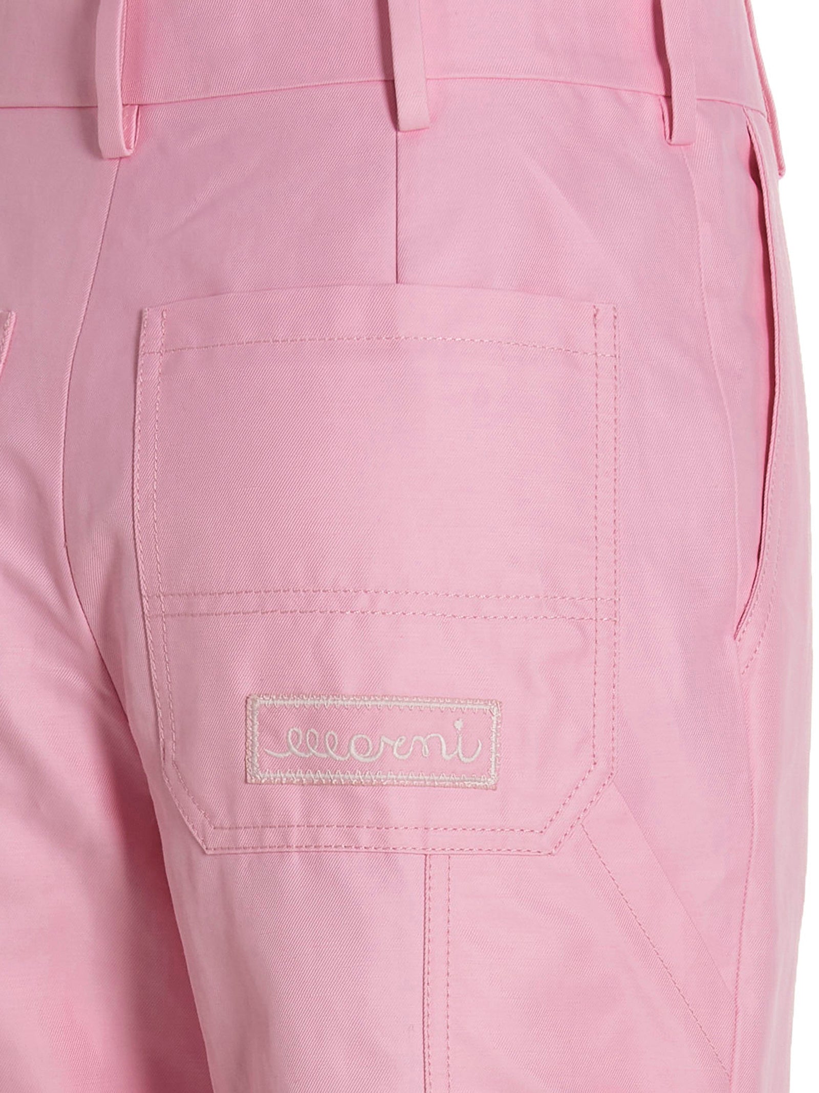 Marni Marni Logo Embroidery Pants