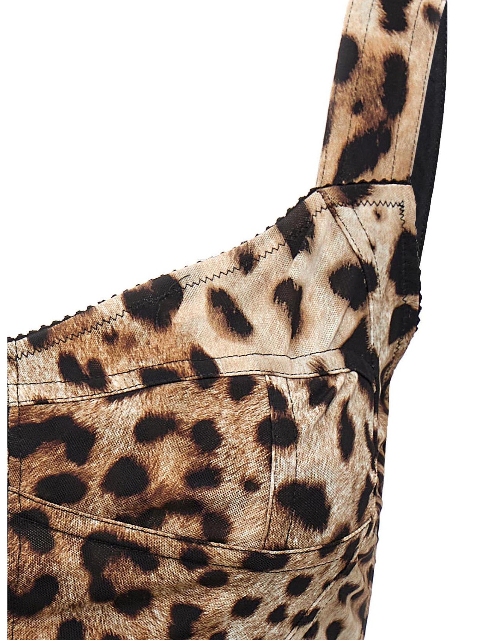 Dolce &amp; Gabbana Dolce &amp; Gabbana Leopardo Bustier Top
