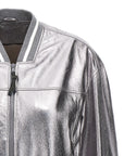 Brunello Cucinelli Brunello Cucinelli Laminated Leather Bomber Jacket
