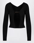 Jacquemus JACQUEMUS La Maille Pralu Longue black cardigan