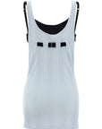 The Attico The Attico Logo Ribbed Top