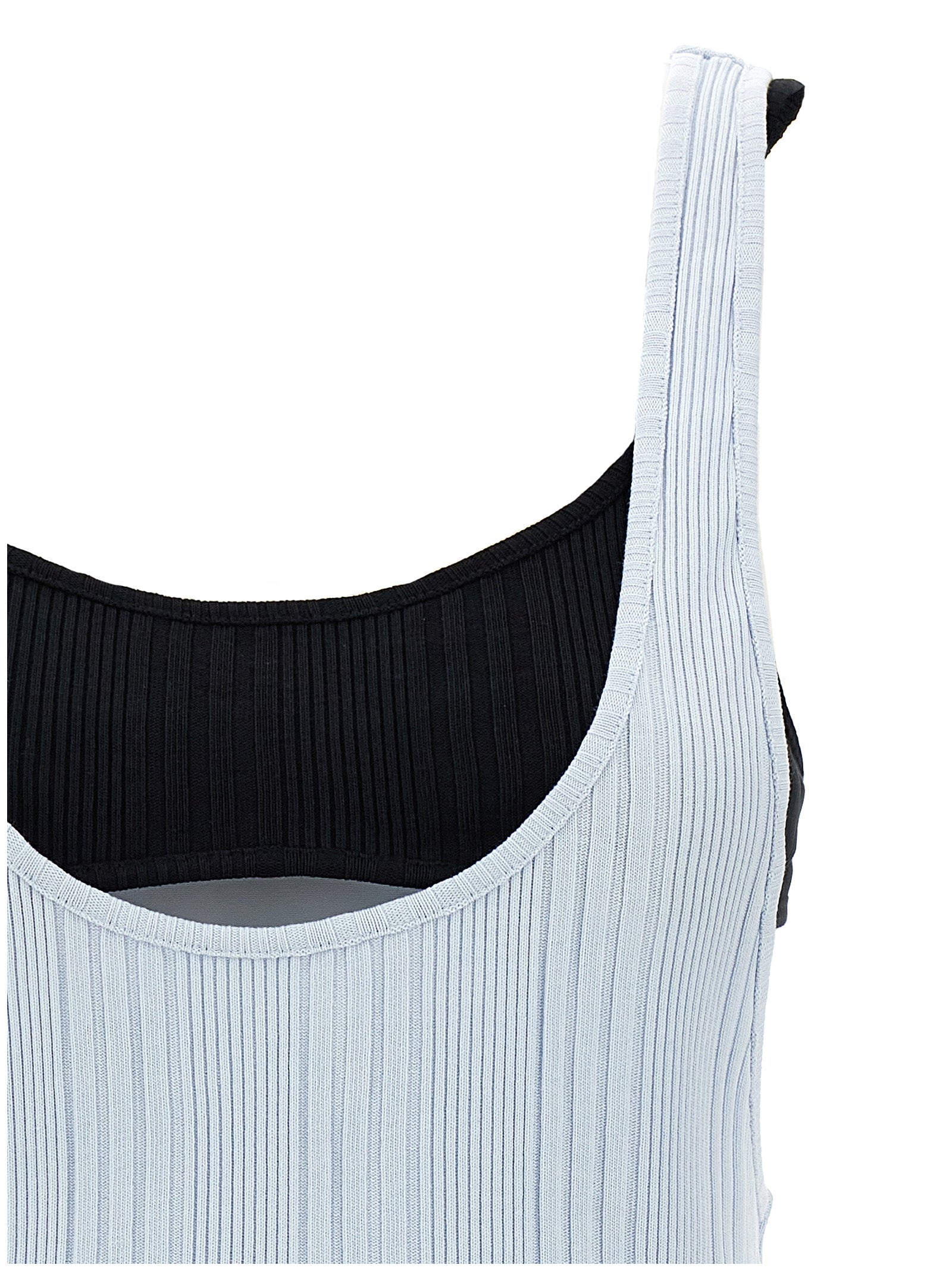 The Attico The Attico Logo Ribbed Top