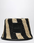 Jacquemus JACQUEMUS Le Bob Soli striped raffia bucket hat