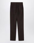 Jacquemus JACQUEMUS Brown trousers in silk blend
