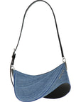 Mugler Mugler Medium Denim Spiral Curve 01 Shoulder Bag