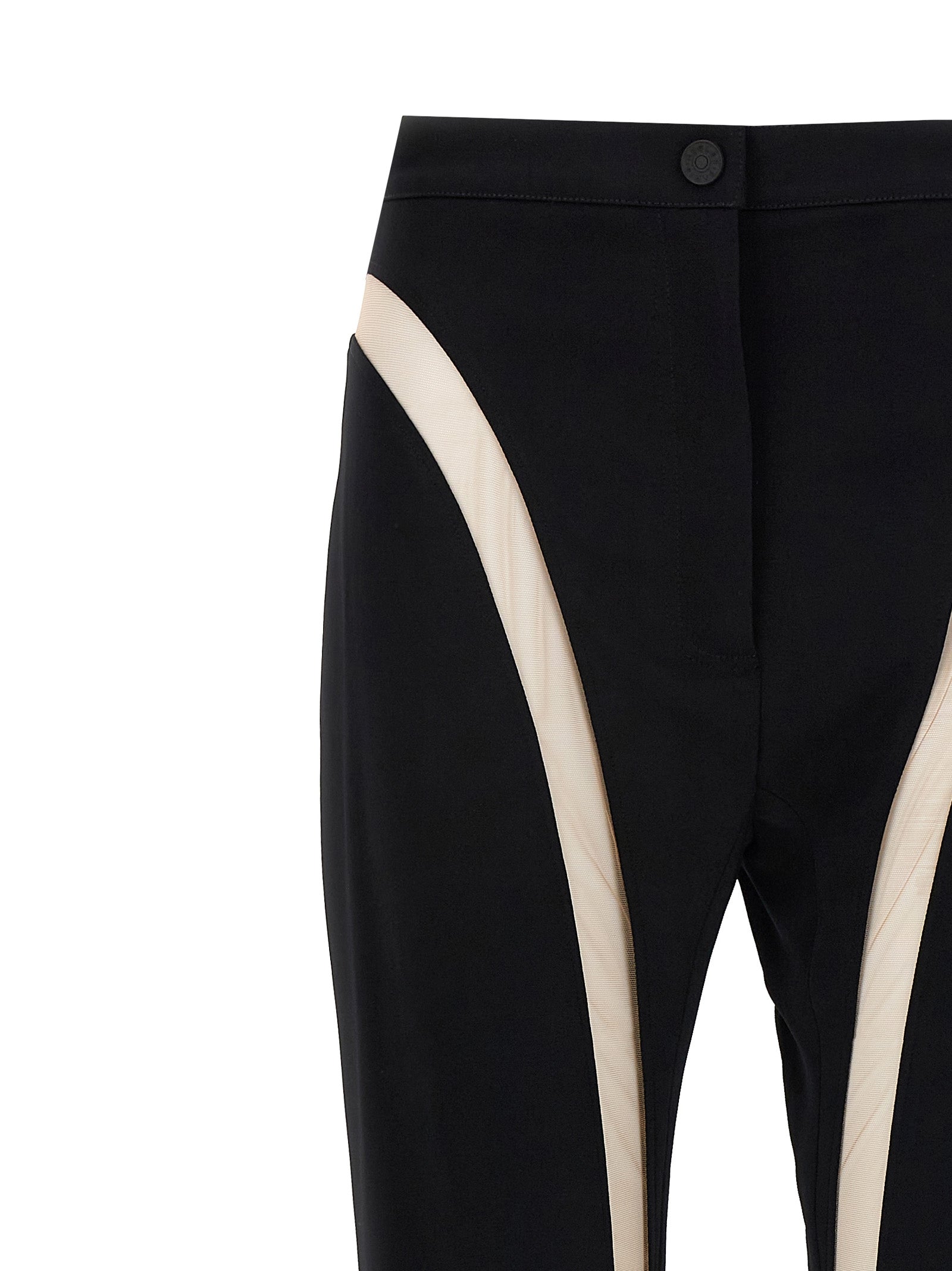 Mugler Mugler Mesh Insert Leggings