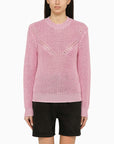 Isabel Marant ISABEL MARANT Recycled polyester pink crew-neck jumper