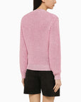 Isabel Marant ISABEL MARANT Recycled polyester pink crew-neck jumper