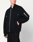 Sacai Sacai Black zip sweatshirt