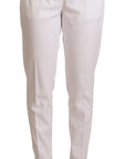 Jacob Cohen Elegant Mid Waist Tapered Trousers