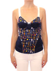 Dolce & Gabbana Blue Sailor Motif Stretch Tank Top