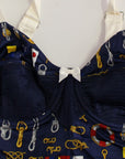 Dolce & Gabbana Blue Sailor Motif Stretch Tank Top