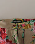 Dolce & Gabbana Floral High-Waist Dress Pants