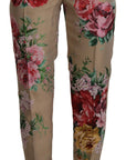 Dolce & Gabbana Floral High-Waist Dress Pants