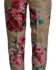 Dolce & Gabbana Floral High-Waist Dress Pants
