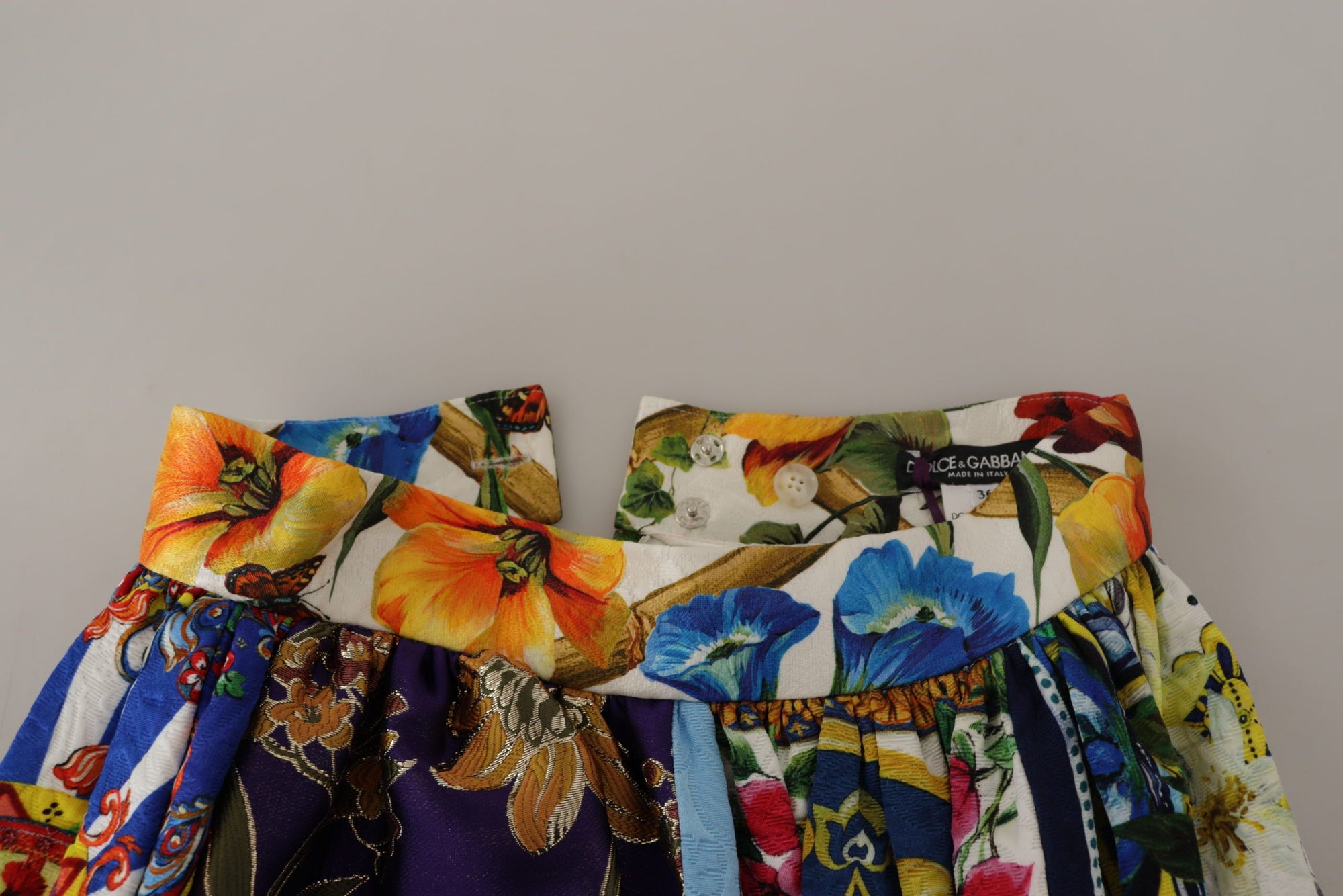 Dolce &amp; Gabbana High Waist Maxi Skirt with Sicilian Patterns