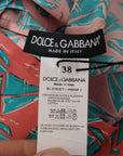 Dolce & Gabbana Chic Pink Sailboat Print Cotton Top