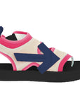 Off-White Fuchsia Neoprene Suede Sandals
