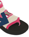 Off-White Fuchsia Neoprene Suede Sandals
