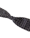 Dolce & Gabbana Elegant Black and White Silk Bow Tie
