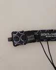 Dolce & Gabbana Elegant Black and White Silk Bow Tie