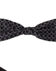 Dolce & Gabbana Elegant Black and White Silk Bow Tie