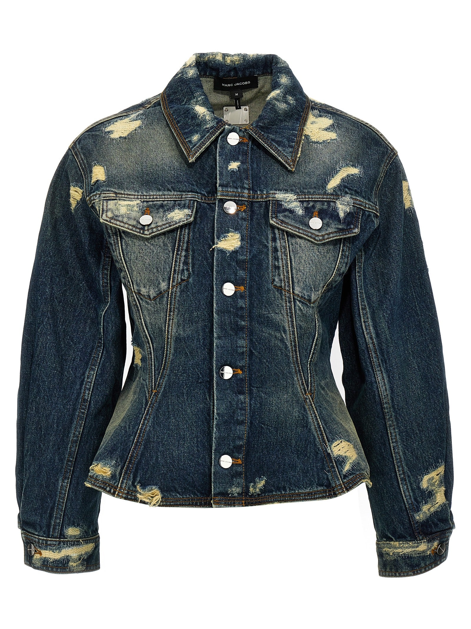 Marc Jacobs Marc Jacobs The Rip And Repair Fluted Denim Jacket Jacket
