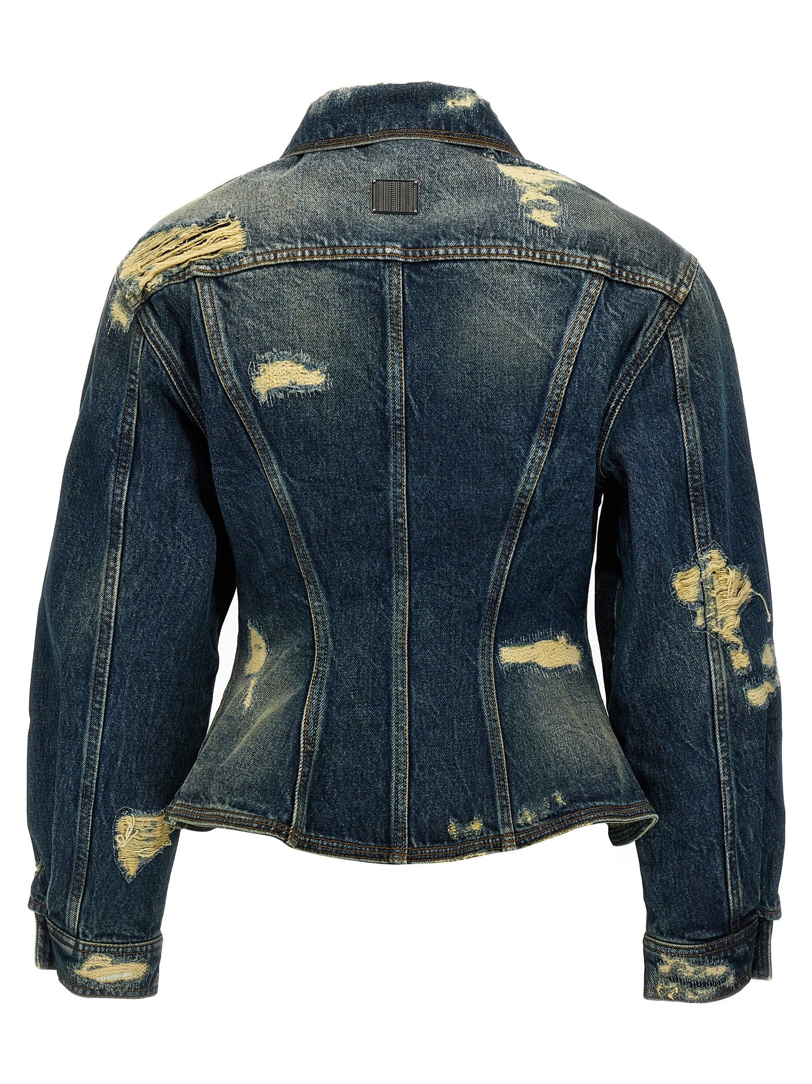 Marc Jacobs Marc Jacobs The Rip And Repair Fluted Denim Jacket Jacket