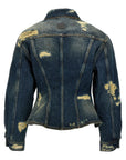 Marc Jacobs Marc Jacobs The Rip And Repair Fluted Denim Jacket Jacket