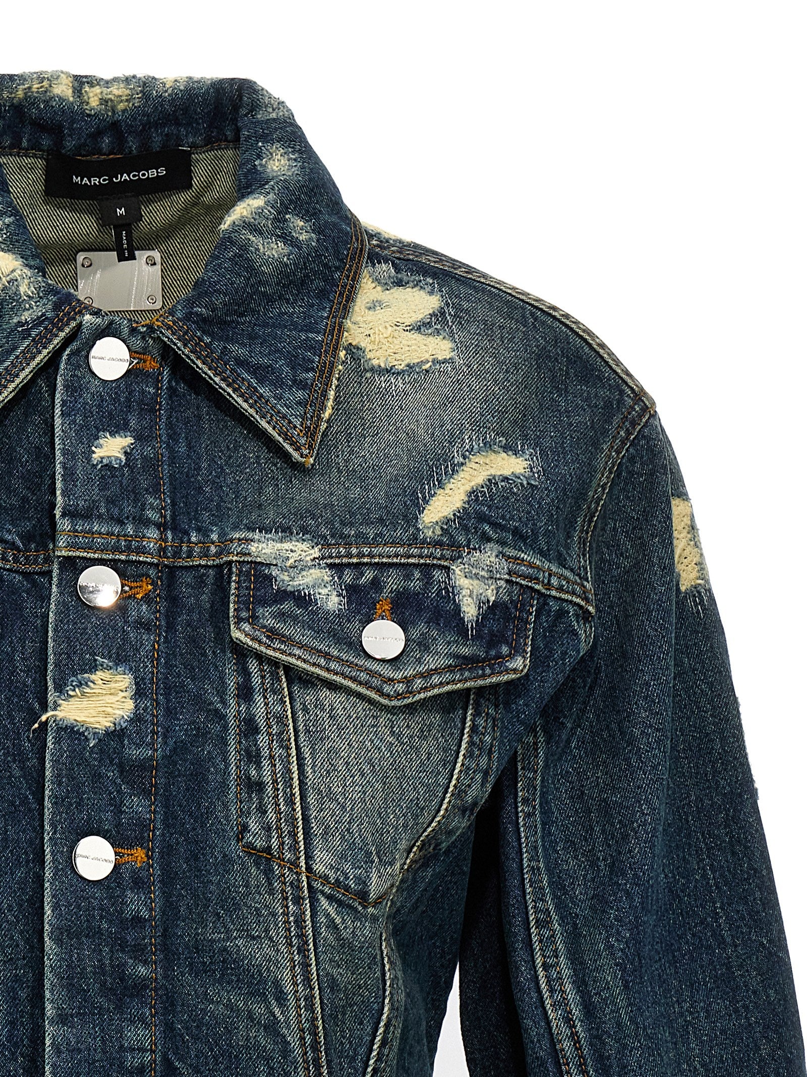 Marc Jacobs Marc Jacobs The Rip And Repair Fluted Denim Jacket Jacket