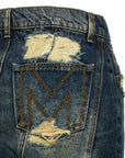 Marc Jacobs Marc Jacobs The Rip And Repair Straight Jean Skirt