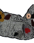 Dolce & Gabbana Elegant Floral Sequined Fur Scarf