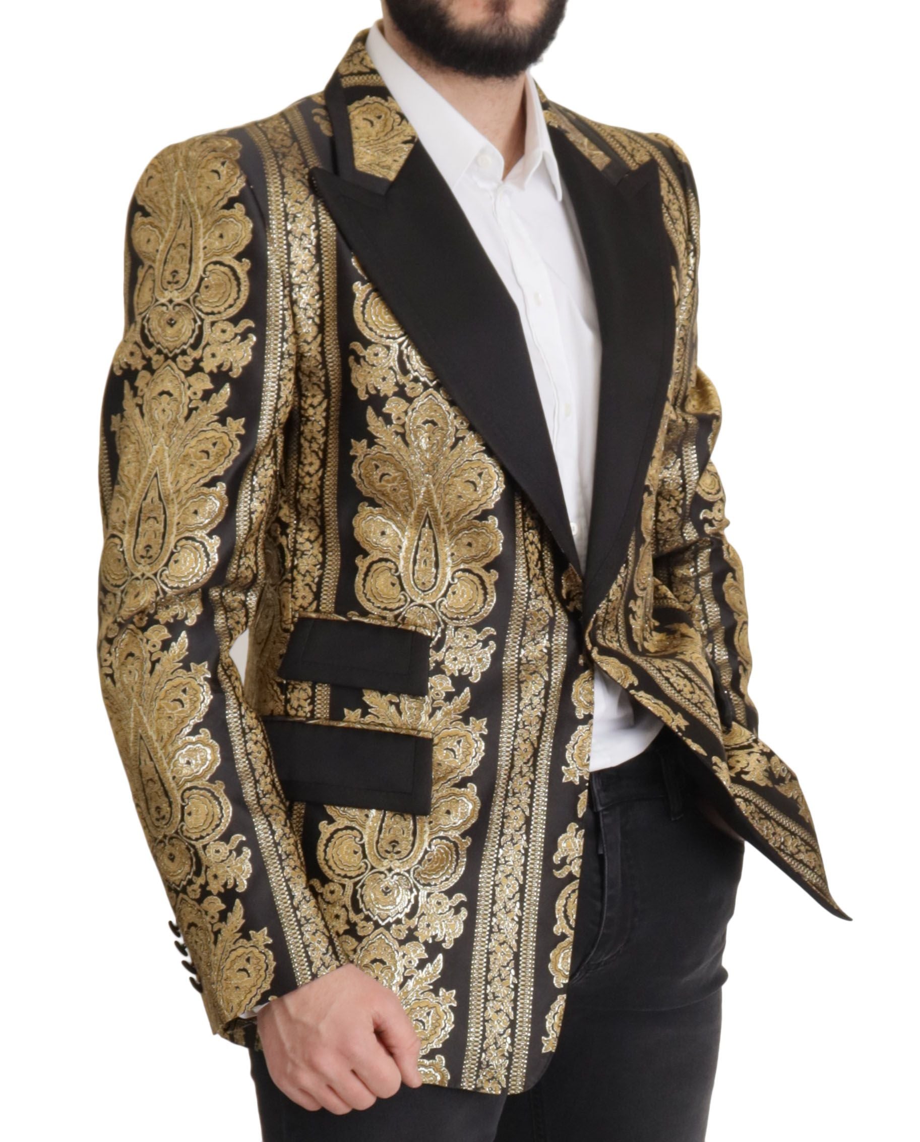 Dolce &amp; Gabbana Elegant Single Breasted Jacquard Blazer