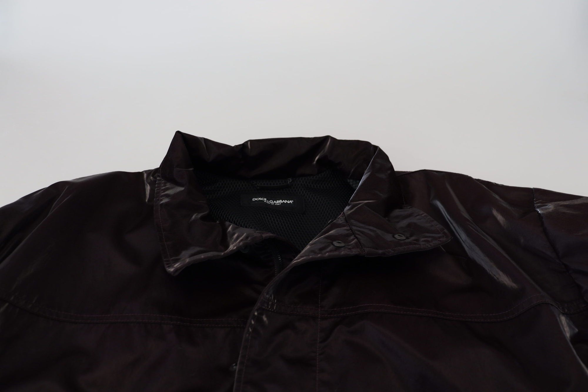Dolce &amp; Gabbana Elegant Bordeaux Collared Jacket