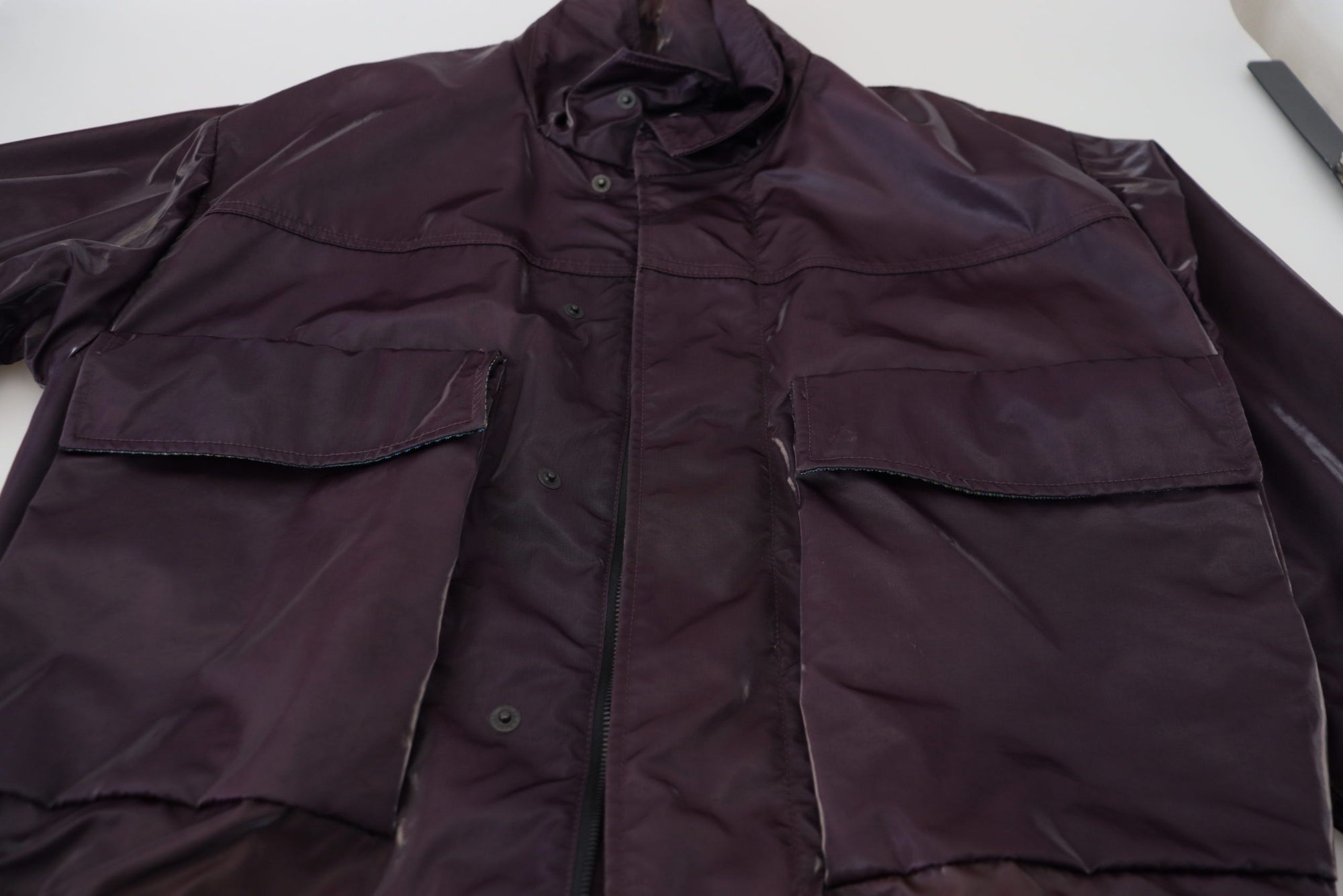 Dolce &amp; Gabbana Elegant Purple Biker Jacket