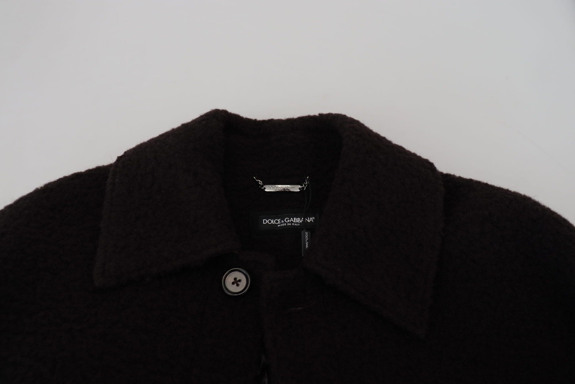 Dolce &amp; Gabbana Elegant Black Alpaca Wool Blend Jacket