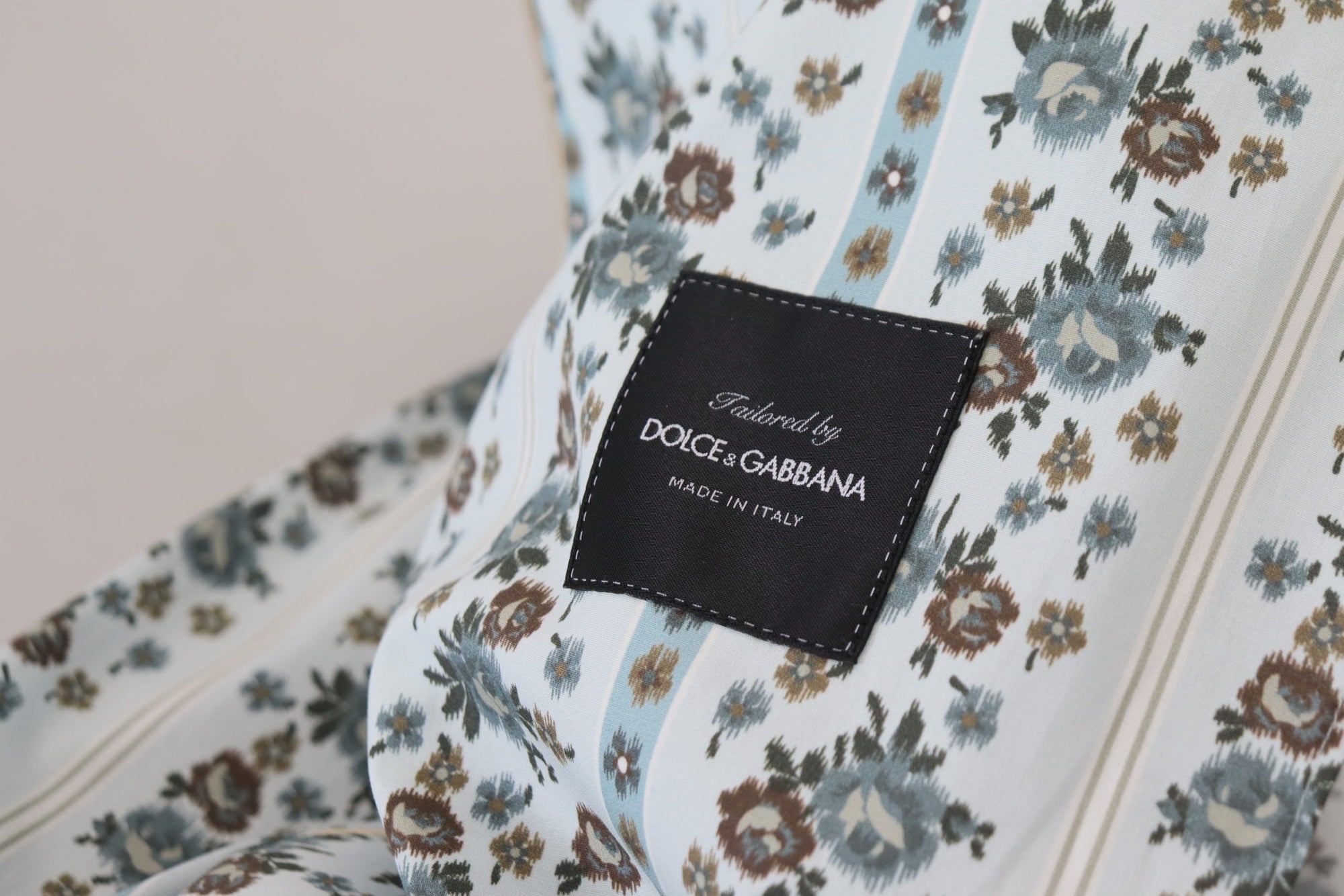 Dolce &amp; Gabbana Elegant Floral Cotton Jacket Robe