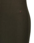 Courreges Courreges Twist Rib Knit Long Dress